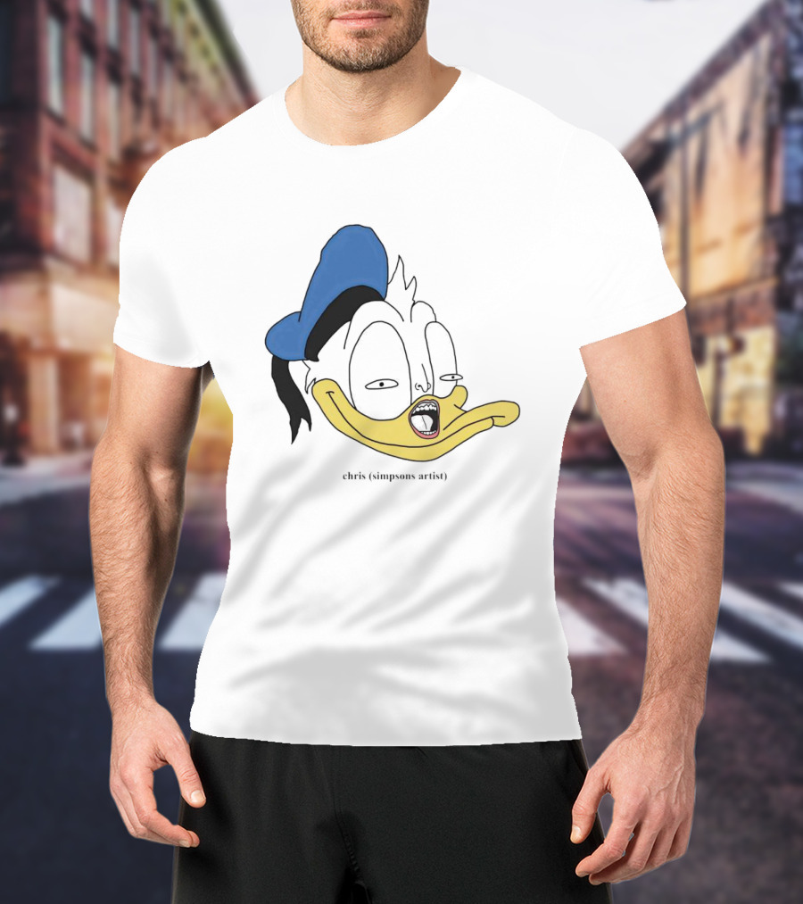 Donna Duck Chris Simpsons Artist Character Blue Hat T-Shirt