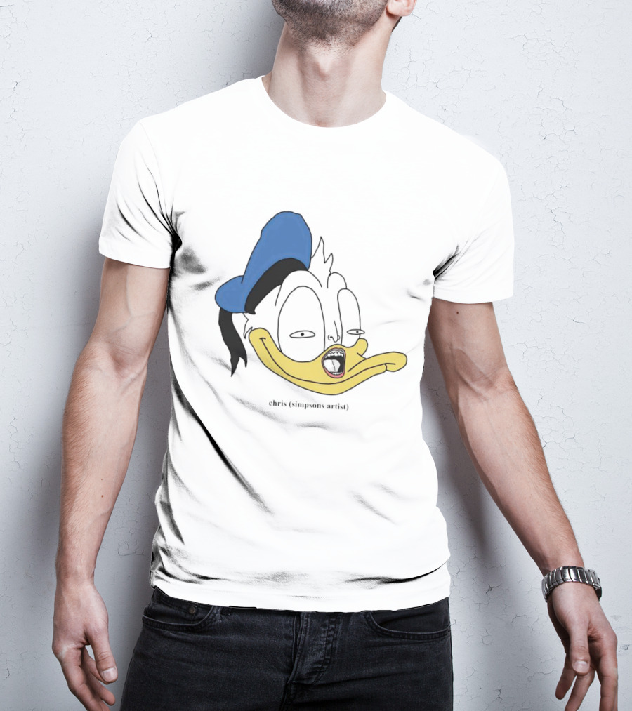 Donna Duck Chris Simpsons Artist Character Blue Hat T-Shirt