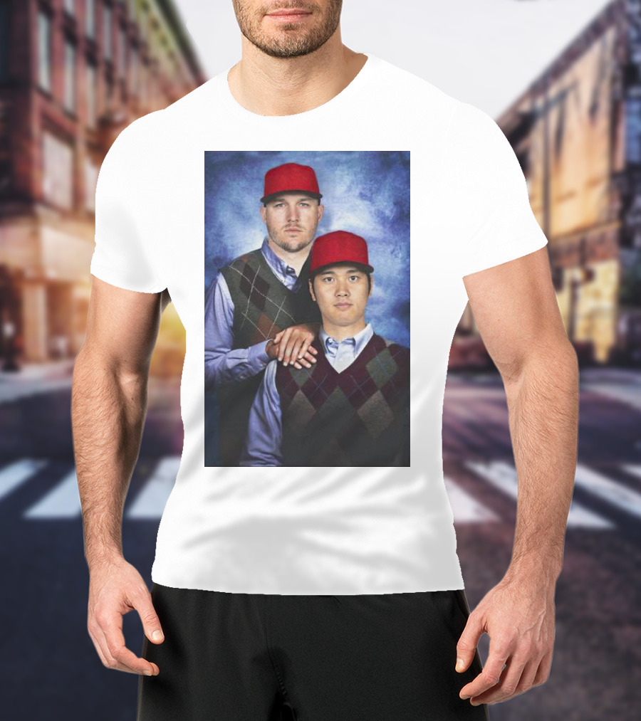 Los Angeles Angels Shohei Ohtani And Mike Trout Baseball Step Brothers Movie T-Shirt