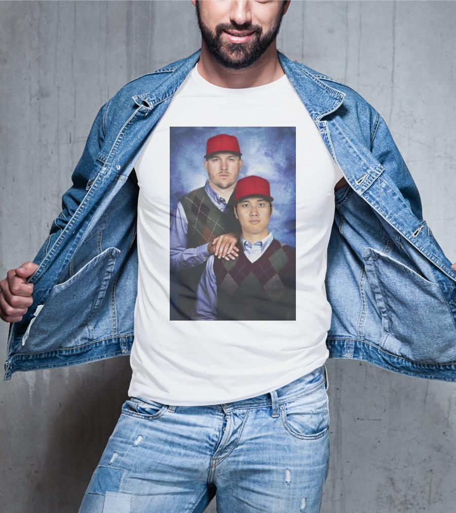 Los Angeles Angels Shohei Ohtani And Mike Trout Baseball Step Brothers Movie T-Shirt