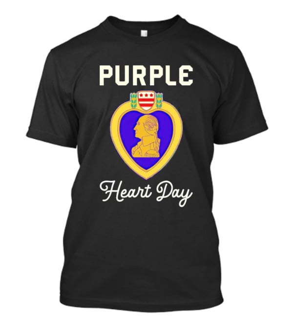 Purple Heart Day Military Medal Emblem T-Shirt