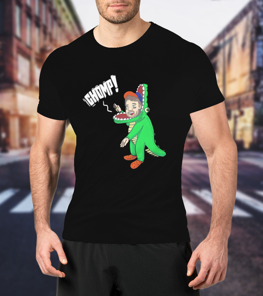 Chomp Chas McCormick Crocodile Costume Character T-Shirt