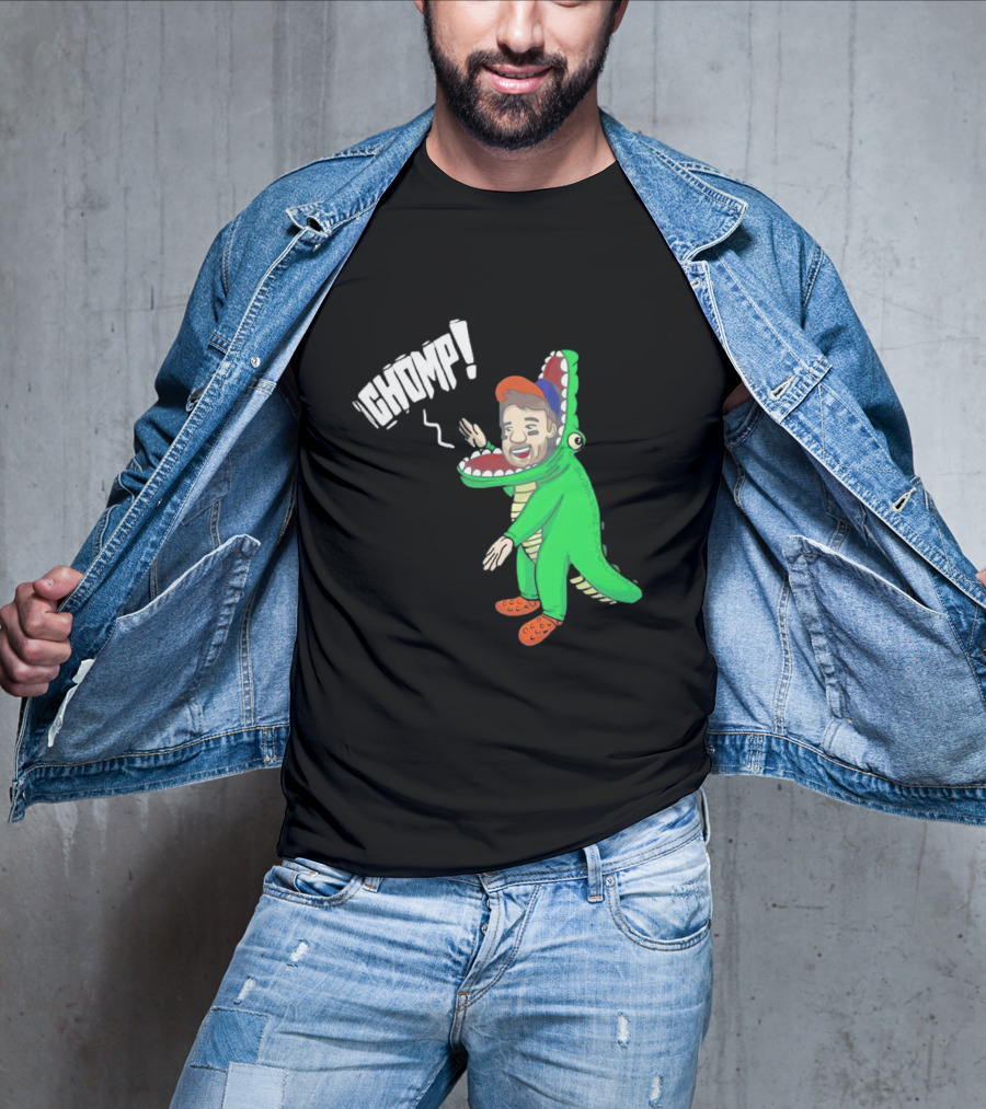 Chomp Chas McCormick Crocodile Costume Character T-Shirt