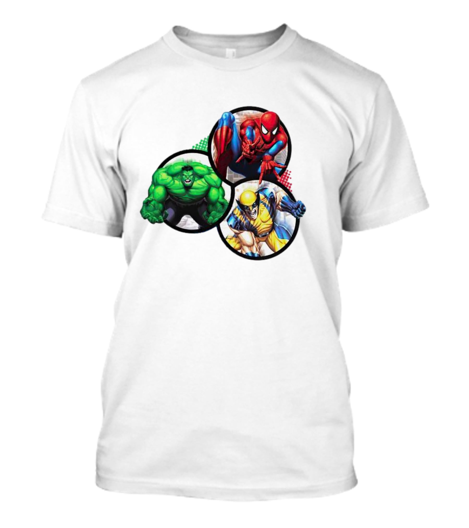 Marvel's Trinity Hulk Spider-Man Wolverine T-Shirt