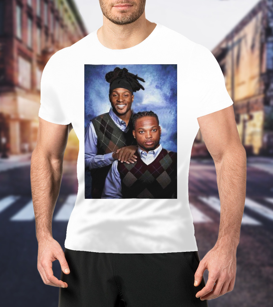 Tennessee Titans Derrick Henry DeAndre Hopkins Step Brothers Photo T-Shirt