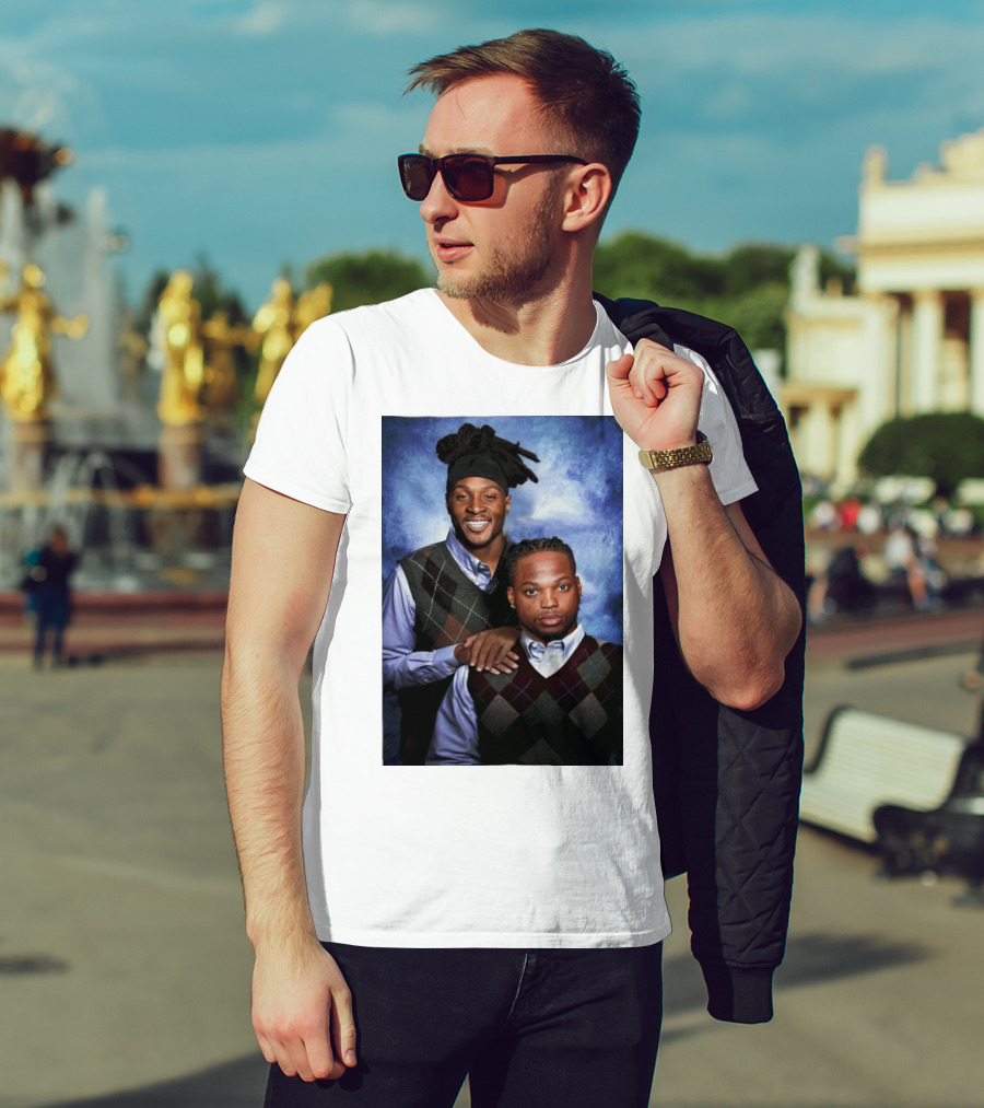 Tennessee Titans Derrick Henry DeAndre Hopkins Step Brothers Photo T-Shirt