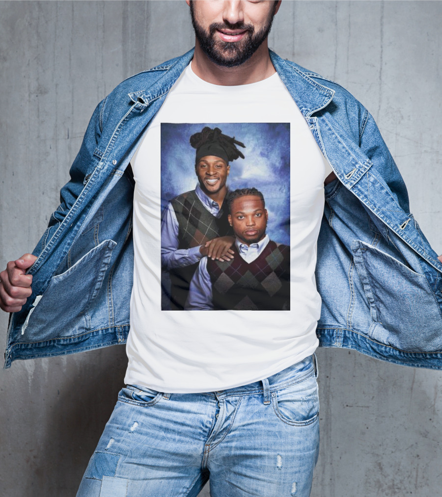 Tennessee Titans Derrick Henry DeAndre Hopkins Step Brothers Photo T-Shirt