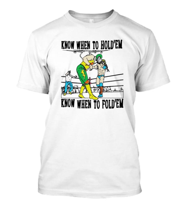 Know When To Hold’em Know When To Fold’em Boxing Match Scene T-Shirt