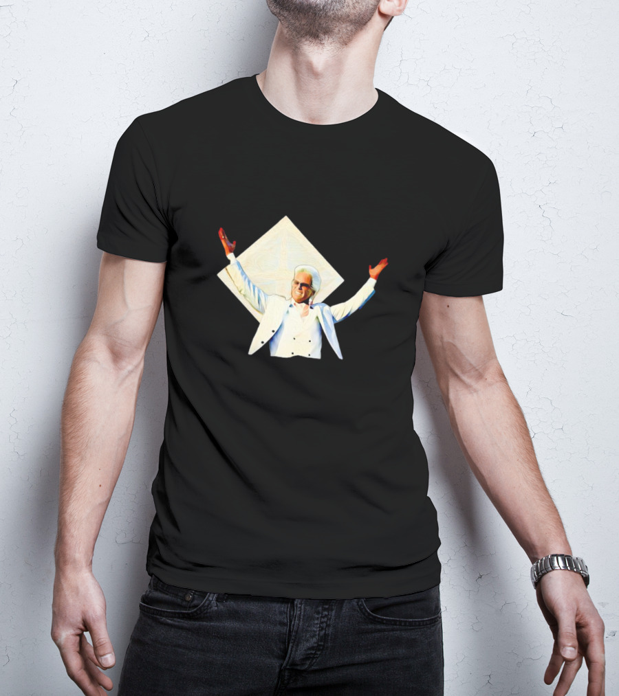 Uncle Baby Billy Raising Hands In White Suit Iconic T-Shirt