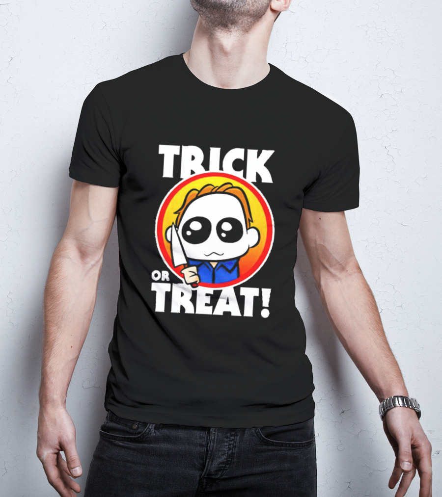 Michael Myers Chibi Trick Or Treat Halloween Character T-Shirt