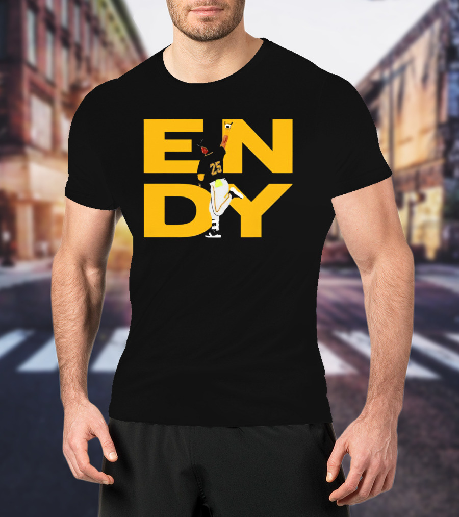 Pirates Endy Rodriguez 25 Celebration Run T-Shirt