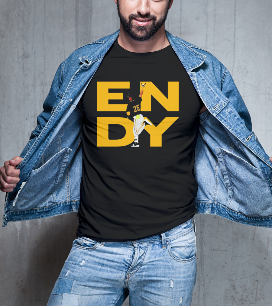 Pirates Endy Rodriguez 25 Celebration Run T-Shirt