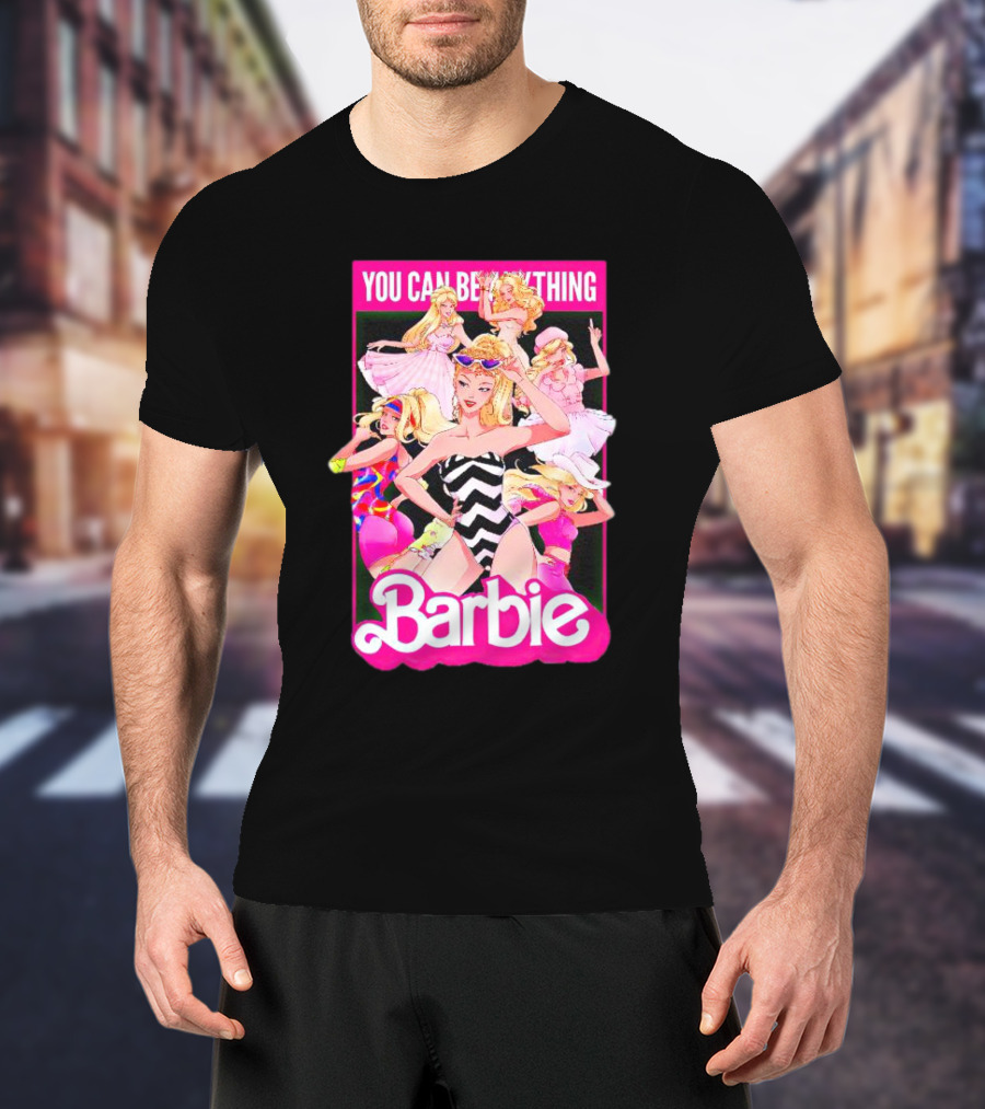 You Can Be Anything Barbie Retro Fashion Montage T-Shirt