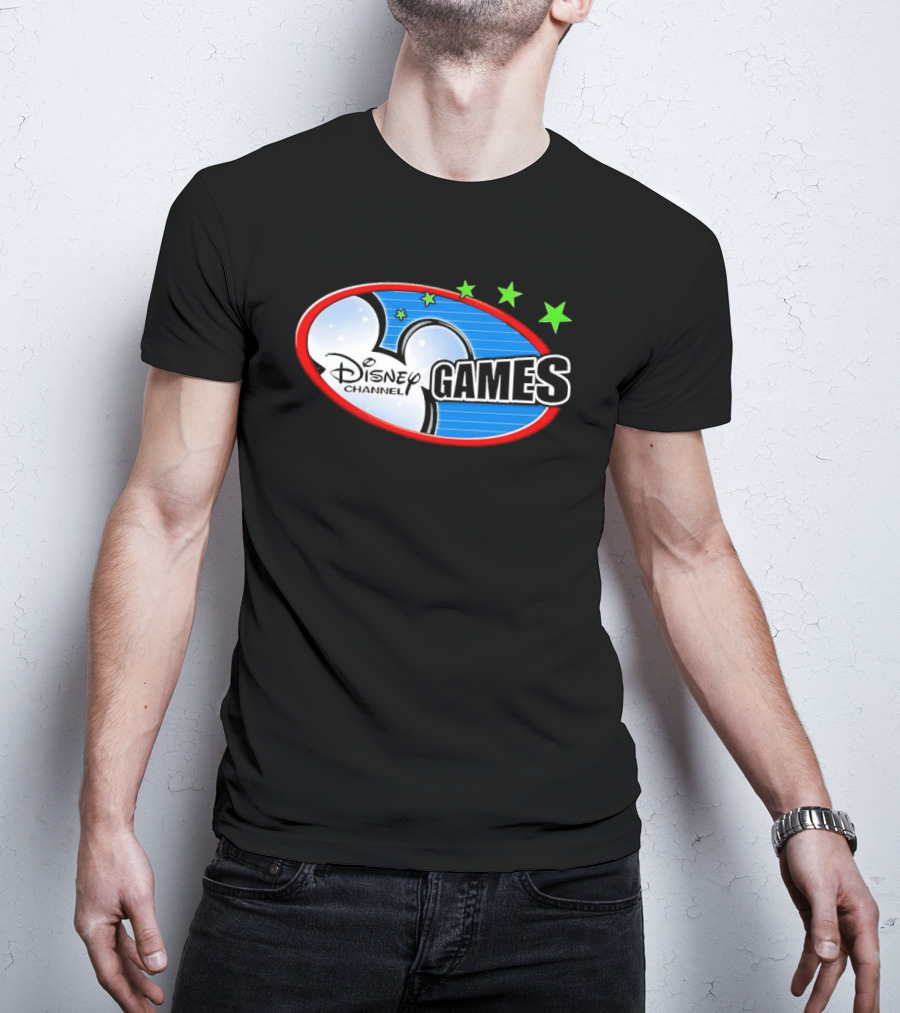 Disney Channel Games Logo With Stars And Iconic Symbols T-Shirt