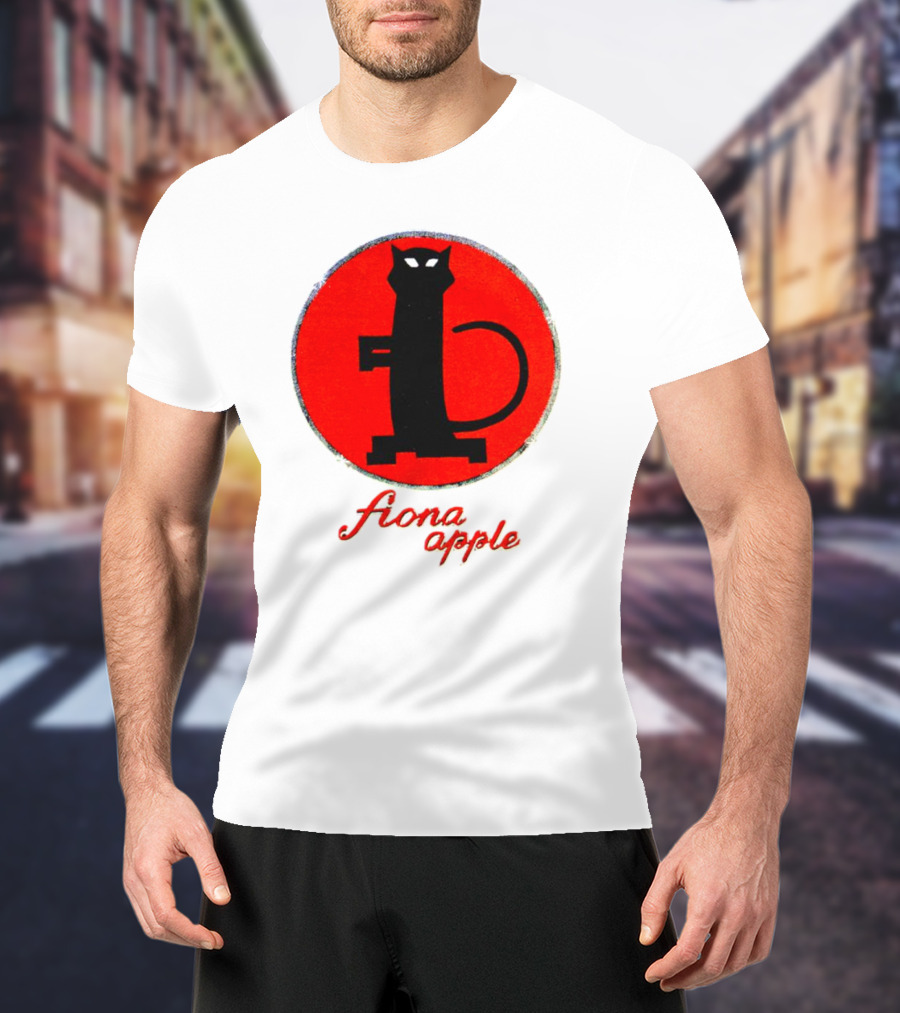 Fiona Apple Black Cat Red Circle Bootleg T-Shirt