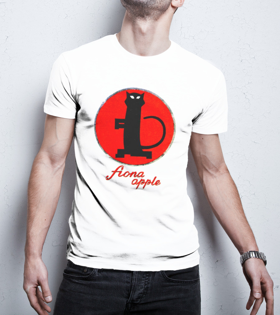 Fiona Apple Black Cat Red Circle Bootleg T-Shirt