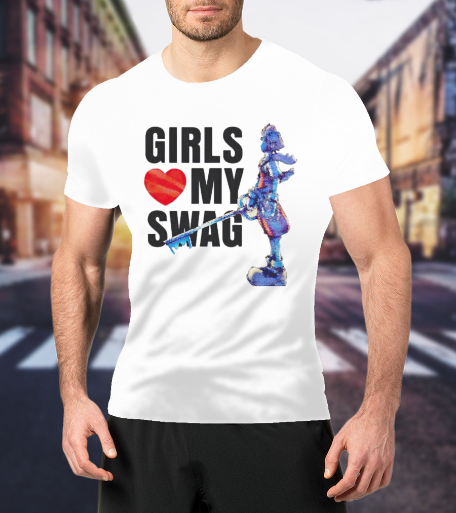 Girls Love My Swag Kingdom Hearts Keyblade Character T-Shirt