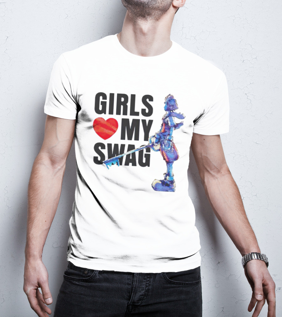 Girls Love My Swag Kingdom Hearts Keyblade Character T-Shirt