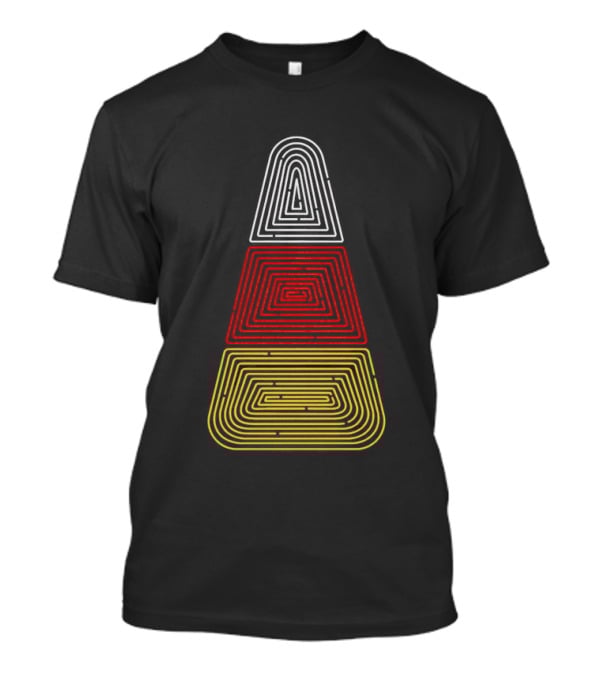 Candy Corn Tri-Color Neon Maze T-Shirt