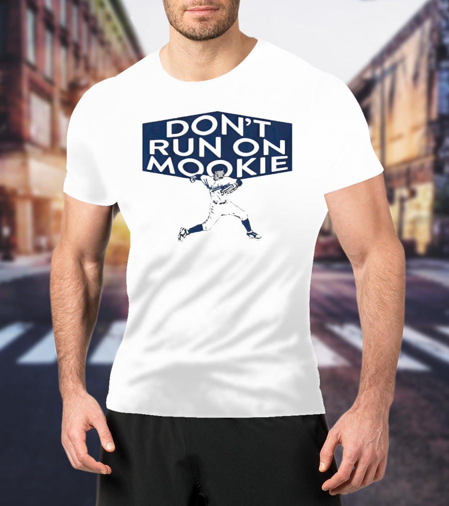 DON’T RUN ON MOOKIE PLAYER SILHOUETTE BASEBALL T-Shirt