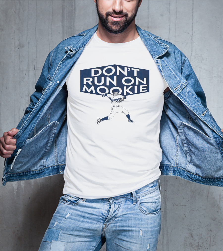 DON’T RUN ON MOOKIE PLAYER SILHOUETTE BASEBALL T-Shirt