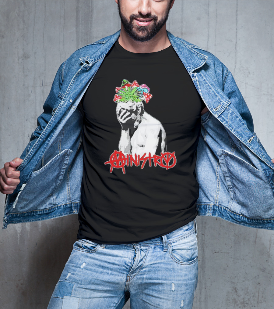 Ministry Anarchy Statue Psychedelic Mushrooms T-Shirt