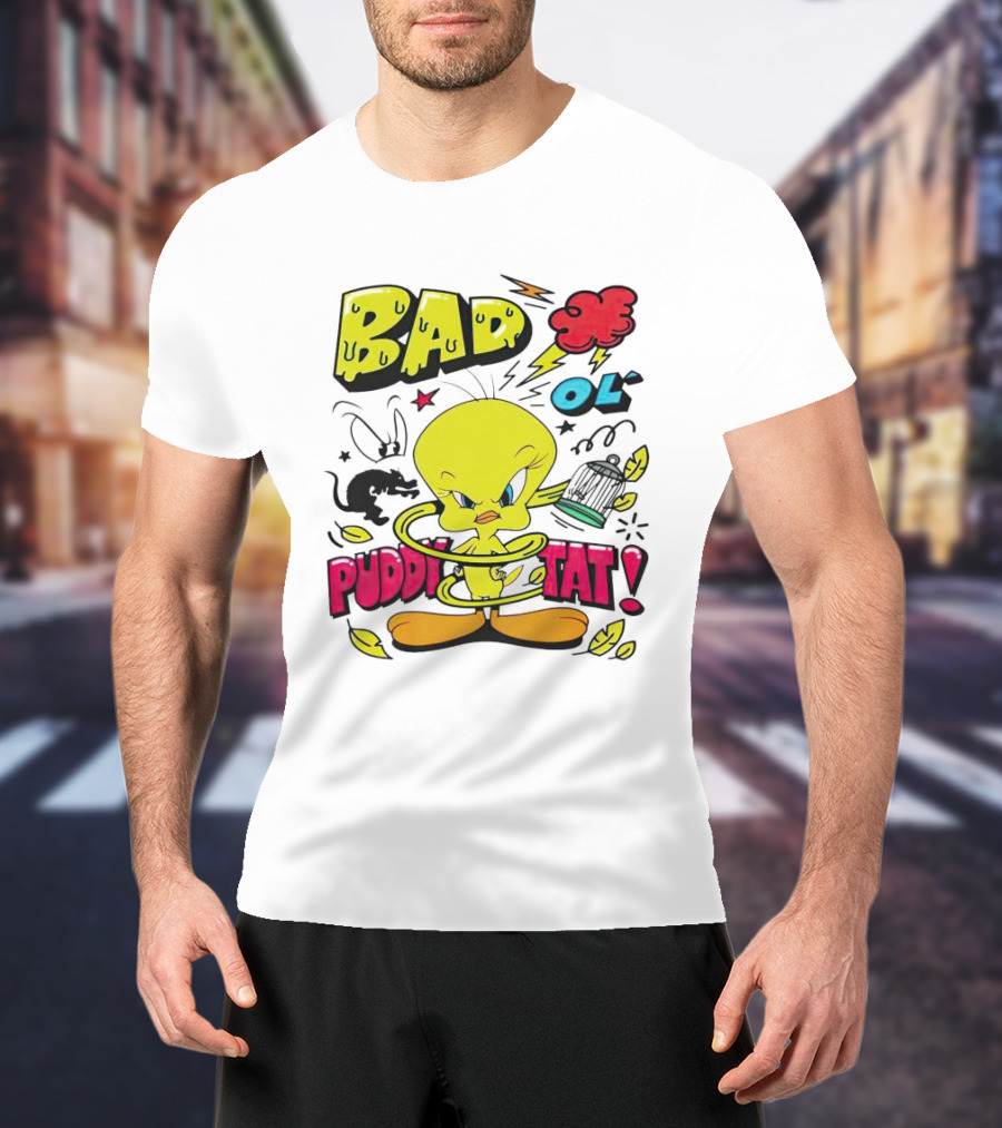 Tweety Bad Ol Puddy Tat T-Shirt