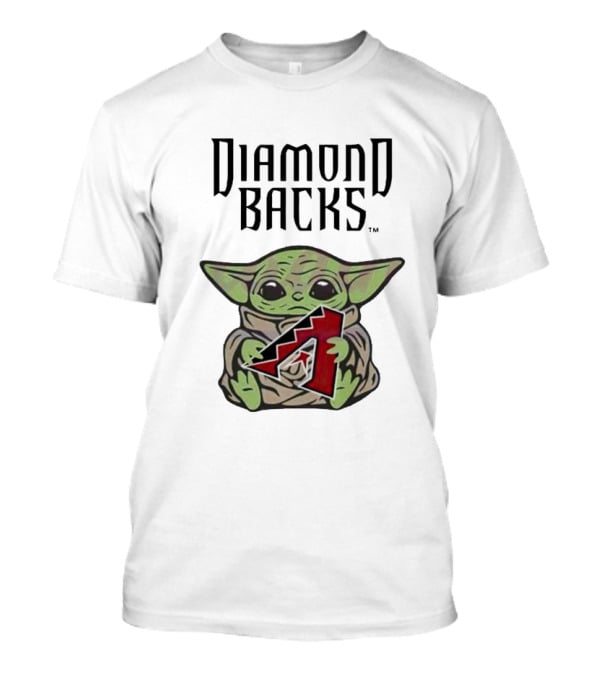 Diamondbacks Baby Yoda Hugging T-Shirt