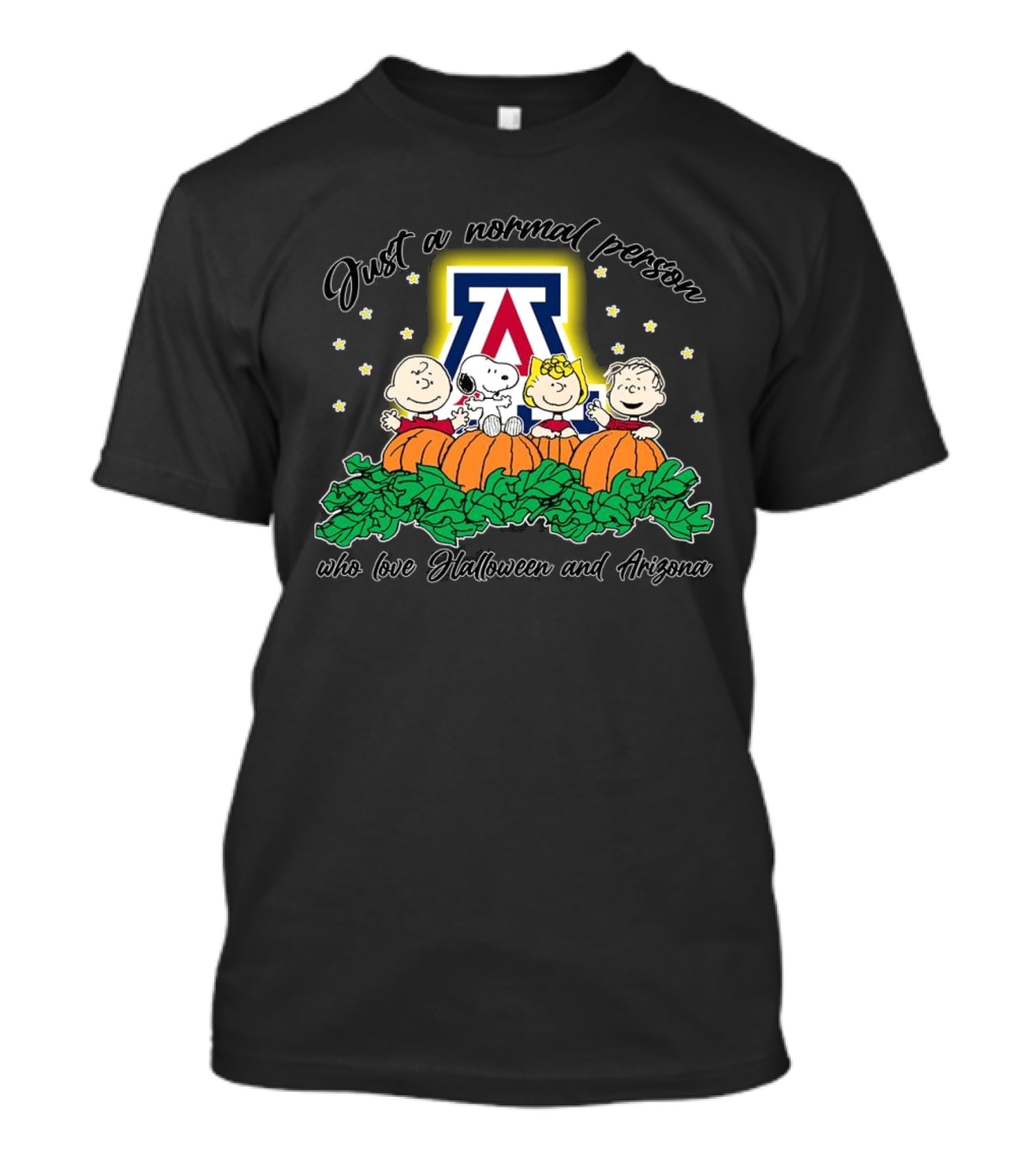 Just A Normal Person Who Loves Halloween Arizona Peanuts Characters T-Shirt