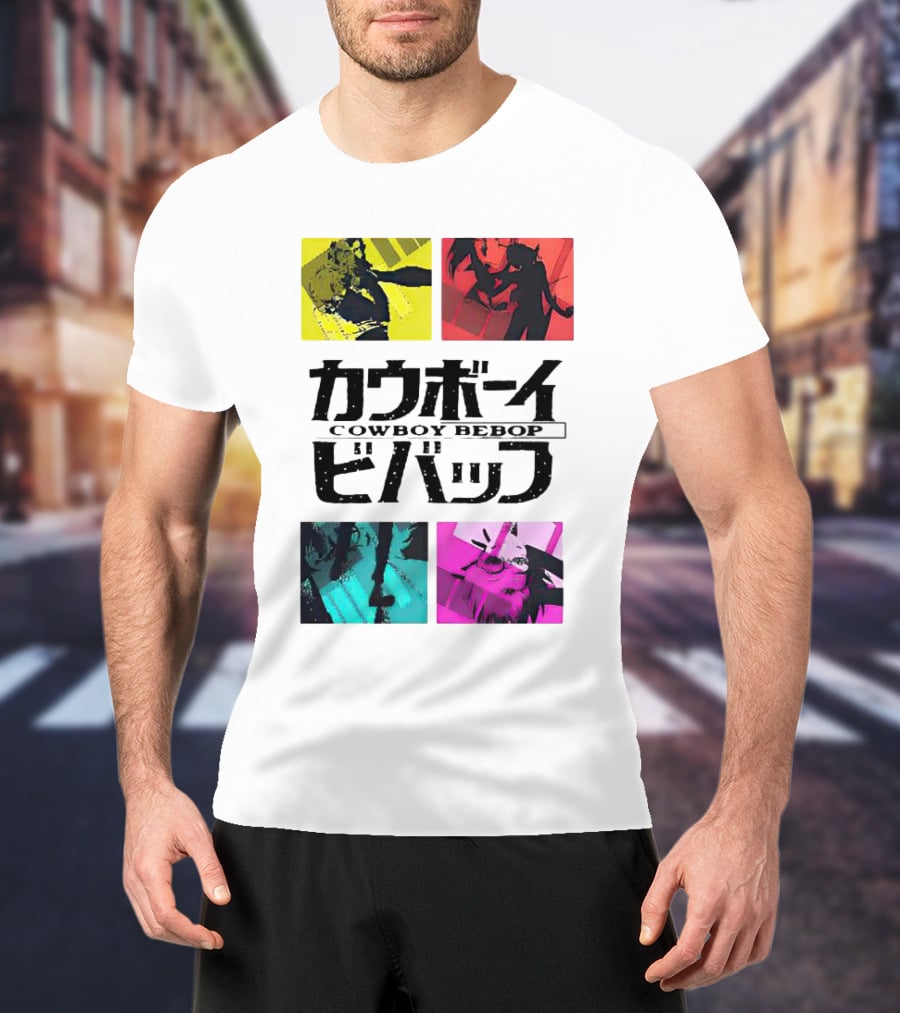 Augmented Reality Cowboy Bebop Iconic Anime Montage T-Shirt