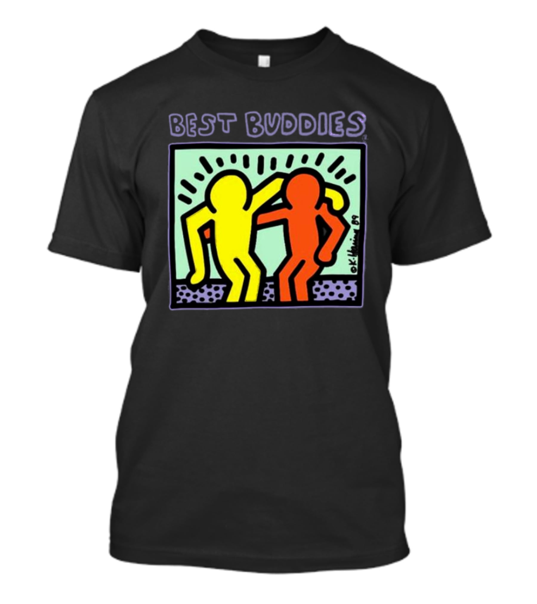 Keith Haring Best Buddies Dancing Figures T-Shirt