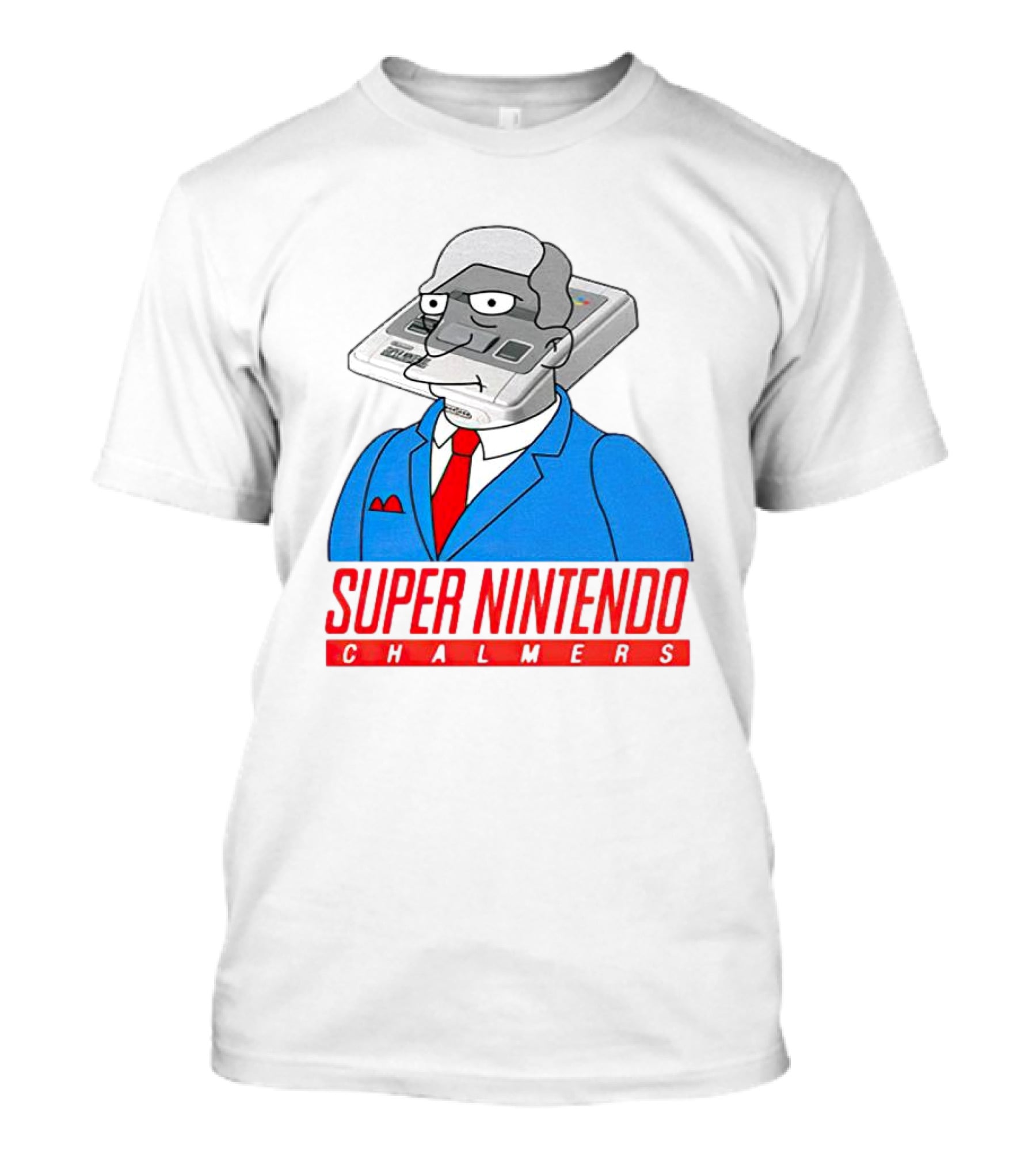 Bart Simpson Super Nintendo Chalmers Iconic Mashup T-Shirt