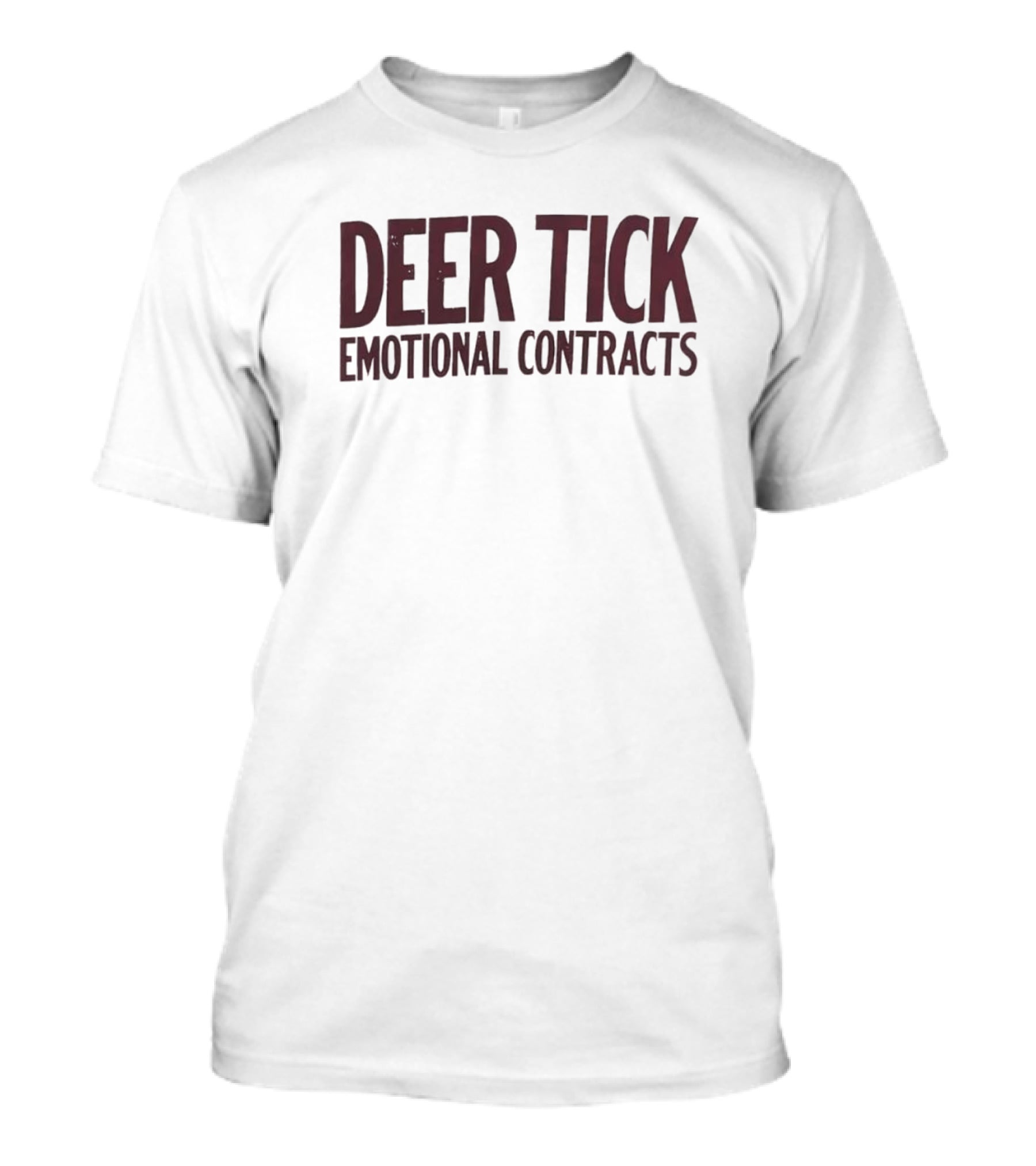 Deer Tick Emotional Contracts Album Merchandise T-Shirt