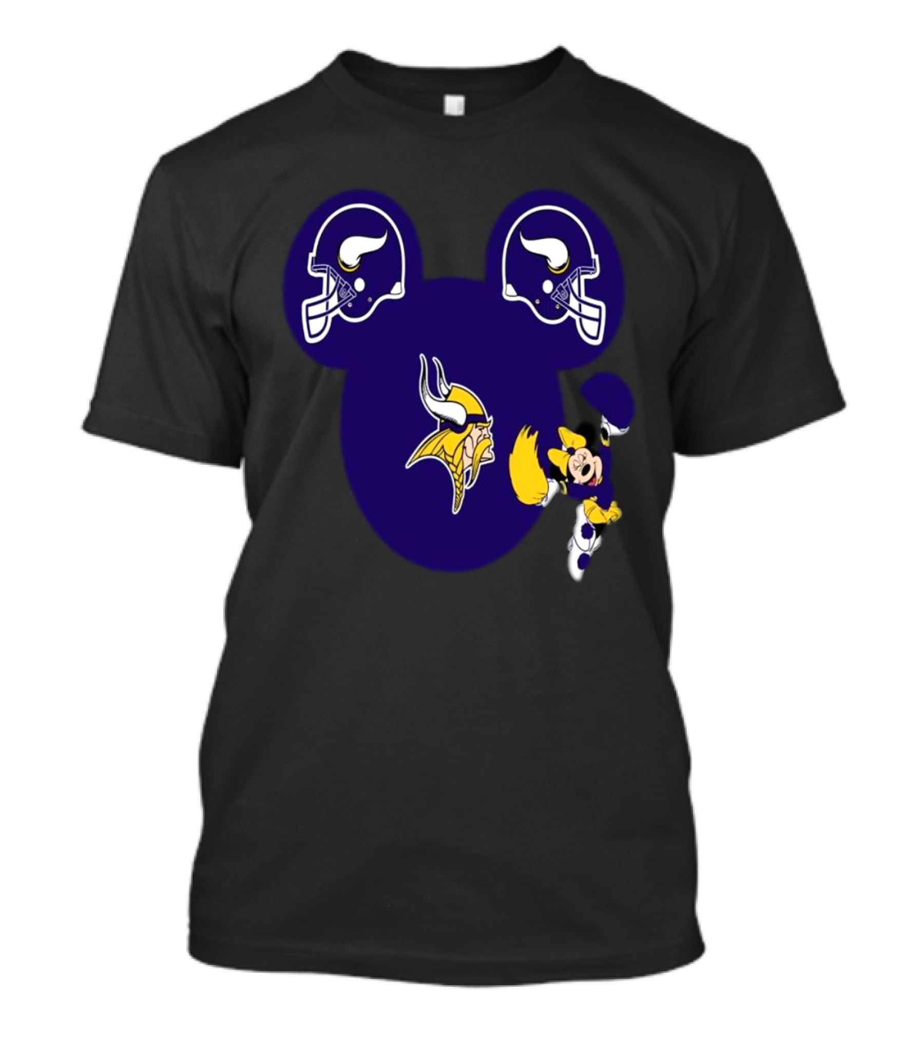 Minnesota Vikings Mickey Mouse Helmets T-Shirt