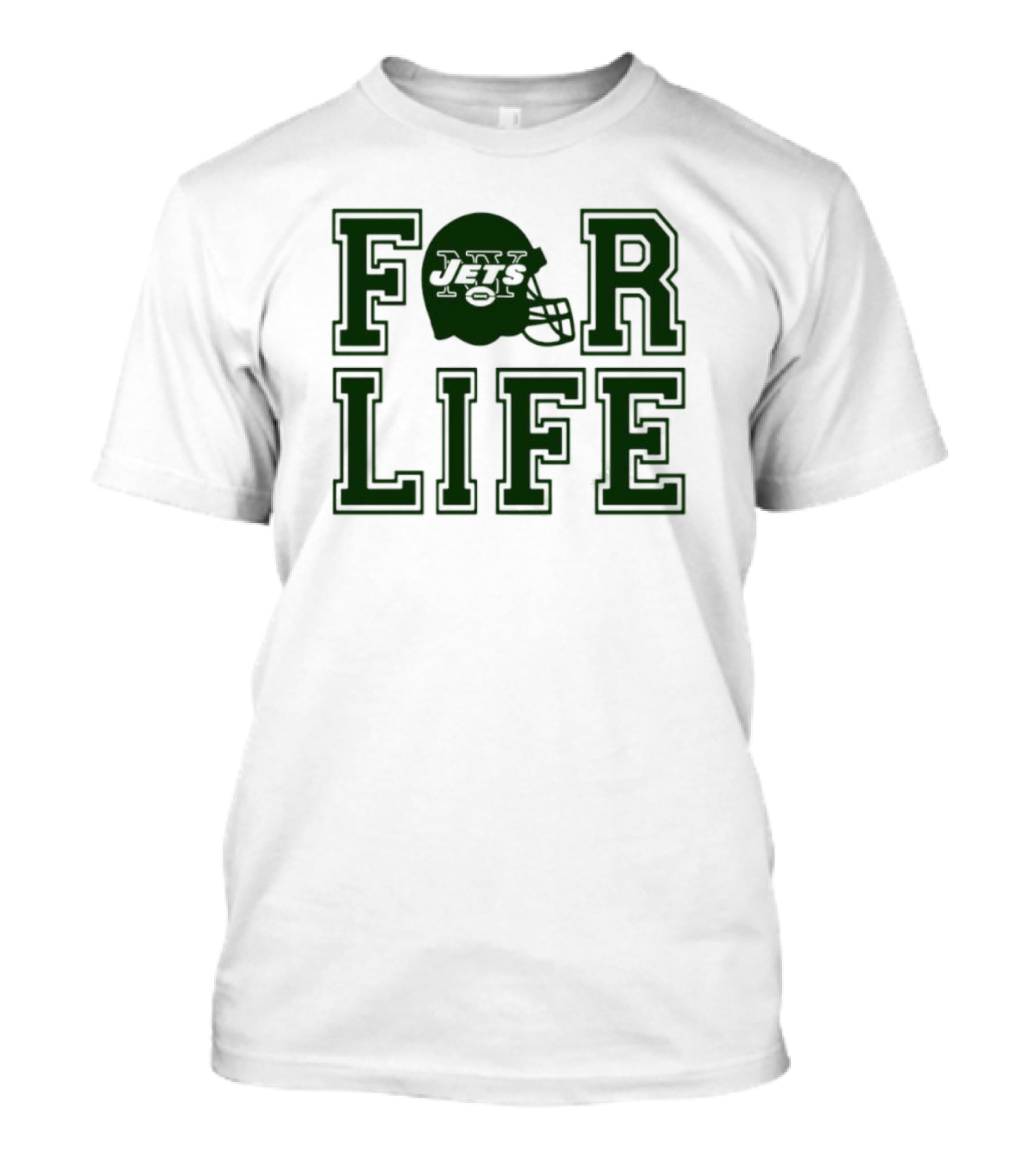 New York Jets Helmet For Life T-Shirt