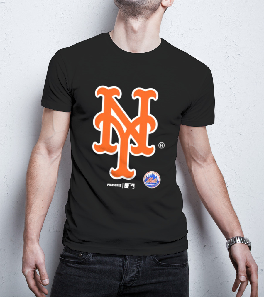 New York Mets MLB Pleasures Collaboration T-Shirt