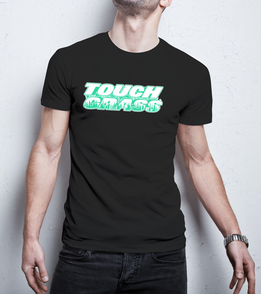 TOUCH GRASS Green Nature Aesthetic T-Shirt