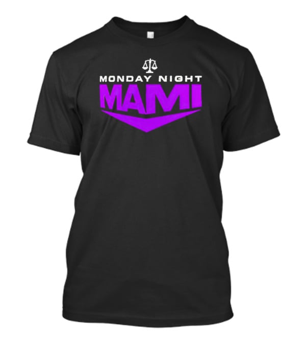 Monday Night Mami Purple Scales Of Justice T-Shirt