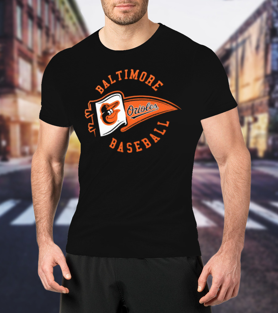 Baltimore Orioles Baseball Baltimore Pennant T-Shirt