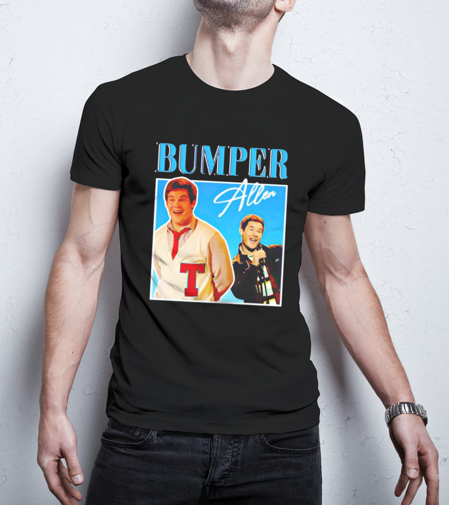 Bumper Allen Collage With Red T Sweater And Microphone T-Shirt