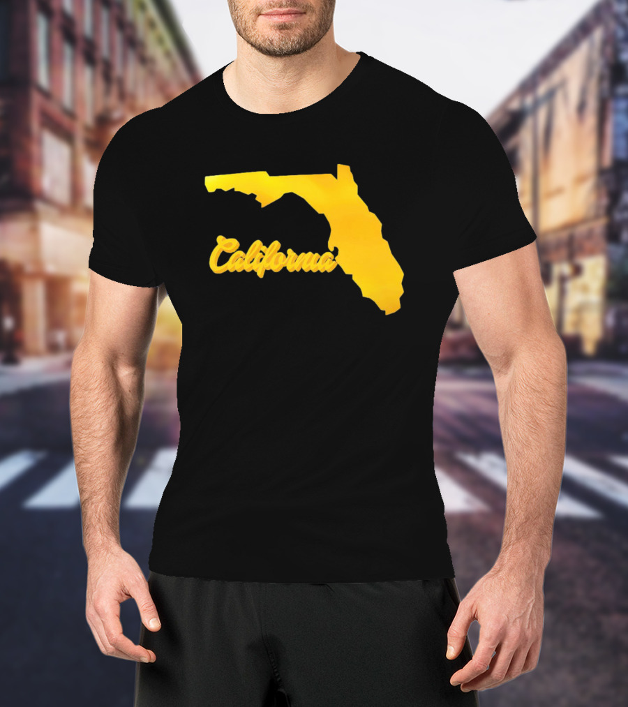 California Florida Map Playful Twist T-Shirt