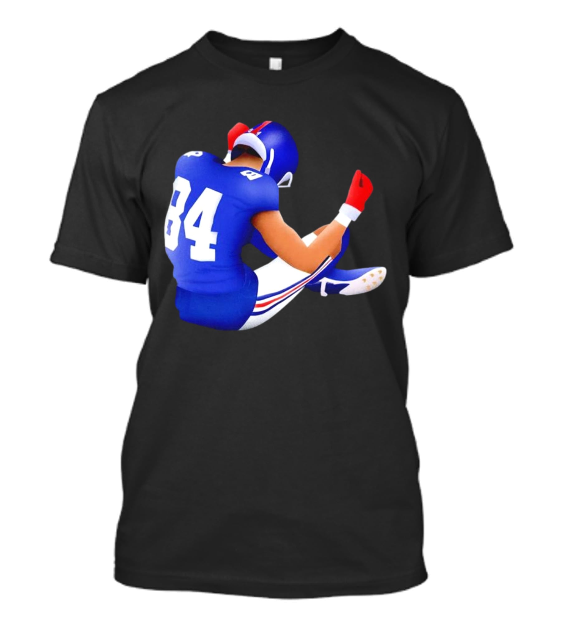 Jomboymedia Route Runner 84 Football Player Sitting T-Shirt