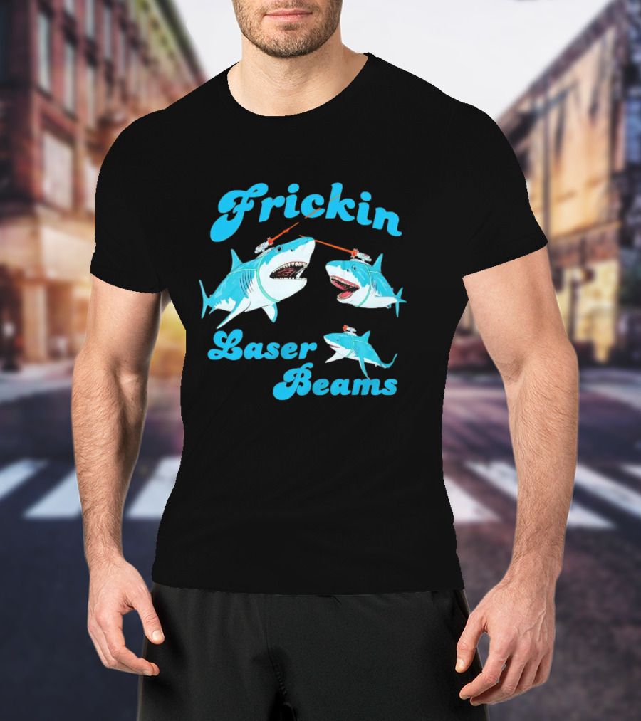 Frickin Laser Beams Sharks Retro T-Shirt