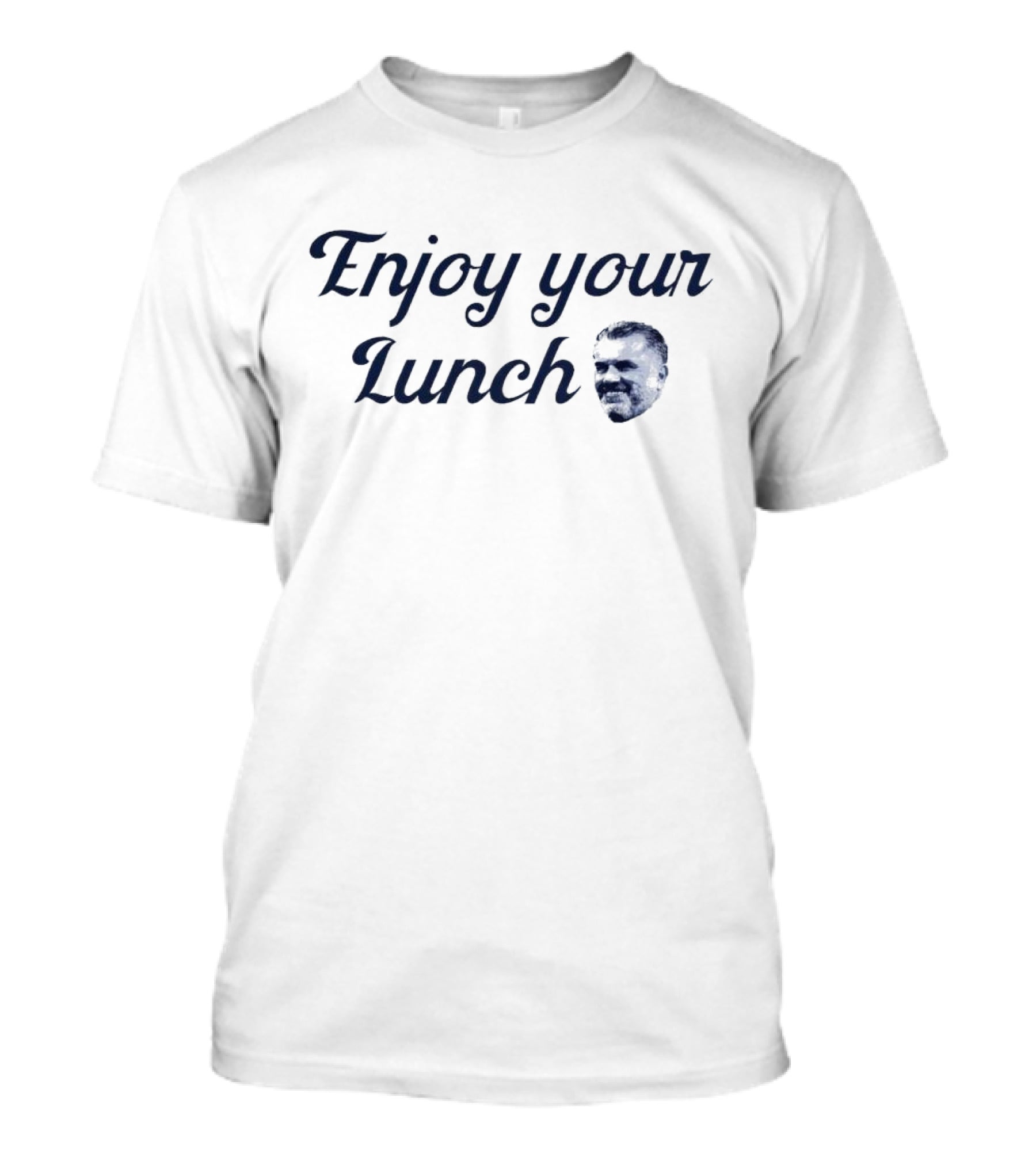Enjoy Your Lunch Ange Postecoglou Face T-Shirt