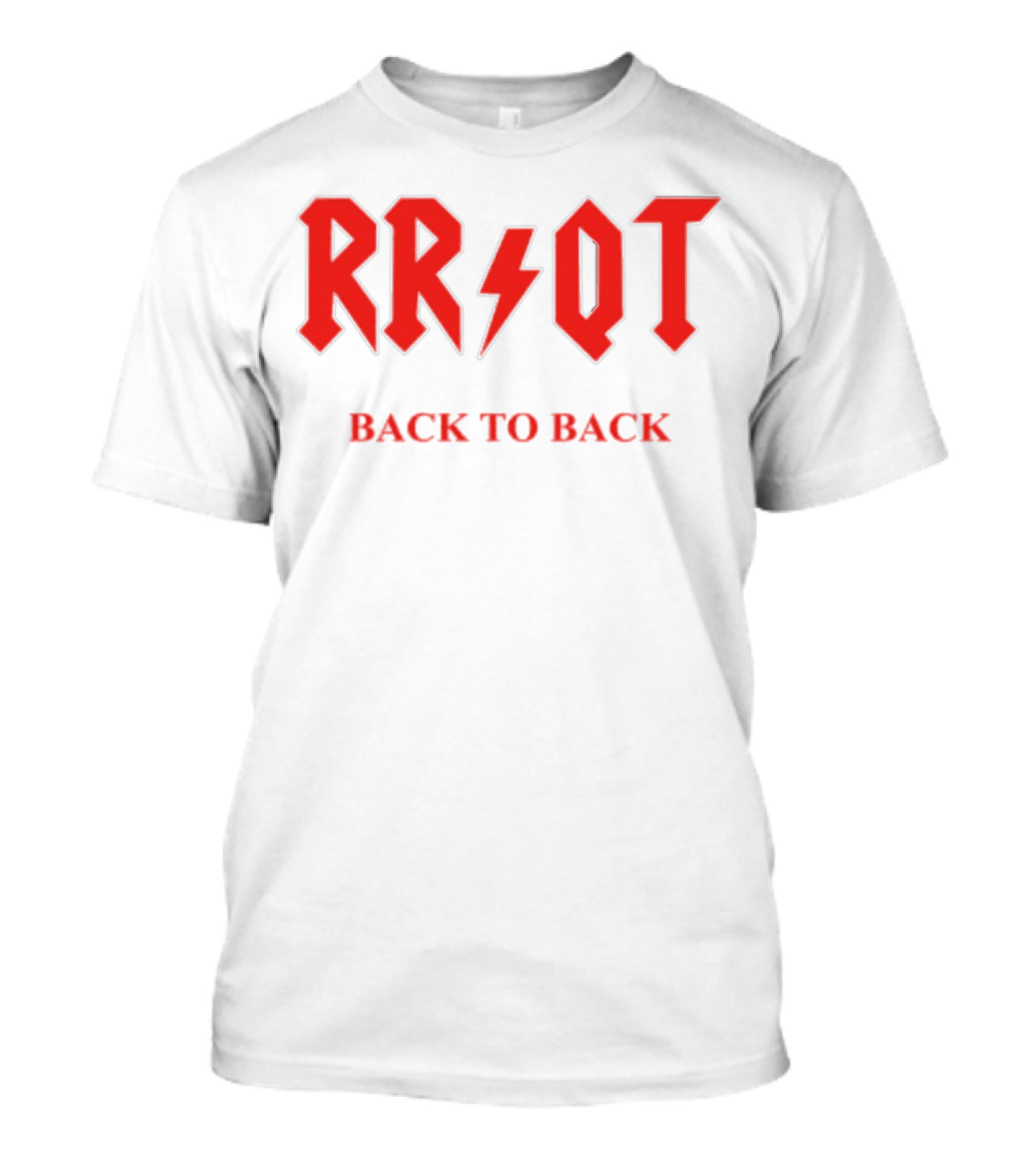 RR QT Back To Back ACDC Style Font T-Shirt