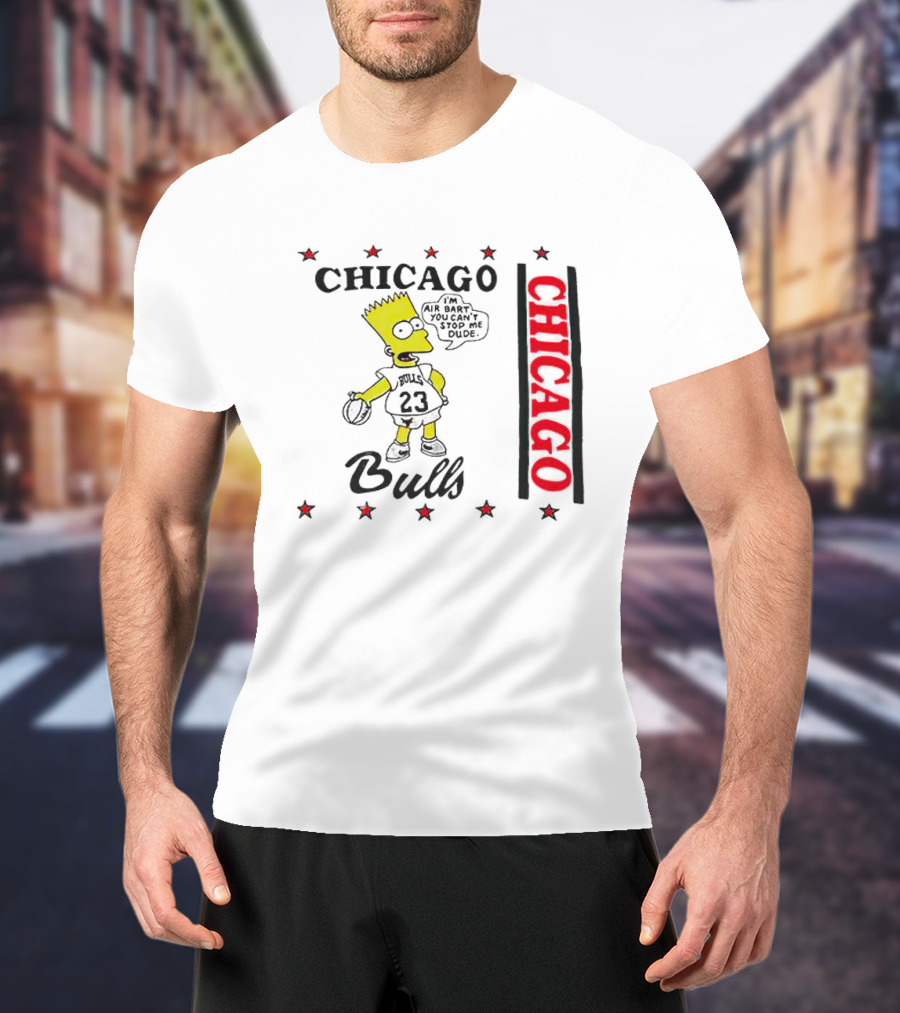 Chicago Bulls Bart Simpson Basketball T-Shirt