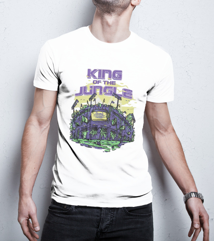 Los Angeles Lakers King Of The Jungle Stadium Scene T-Shirt