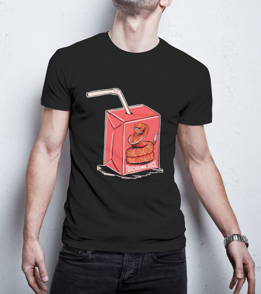 Touchdown Juice Snake Box With Red Juice Carton And Straw T-Shirt