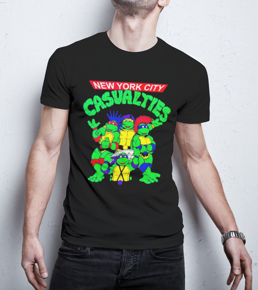New York City The Casualties Ninja Turtles Crossover T-Shirt