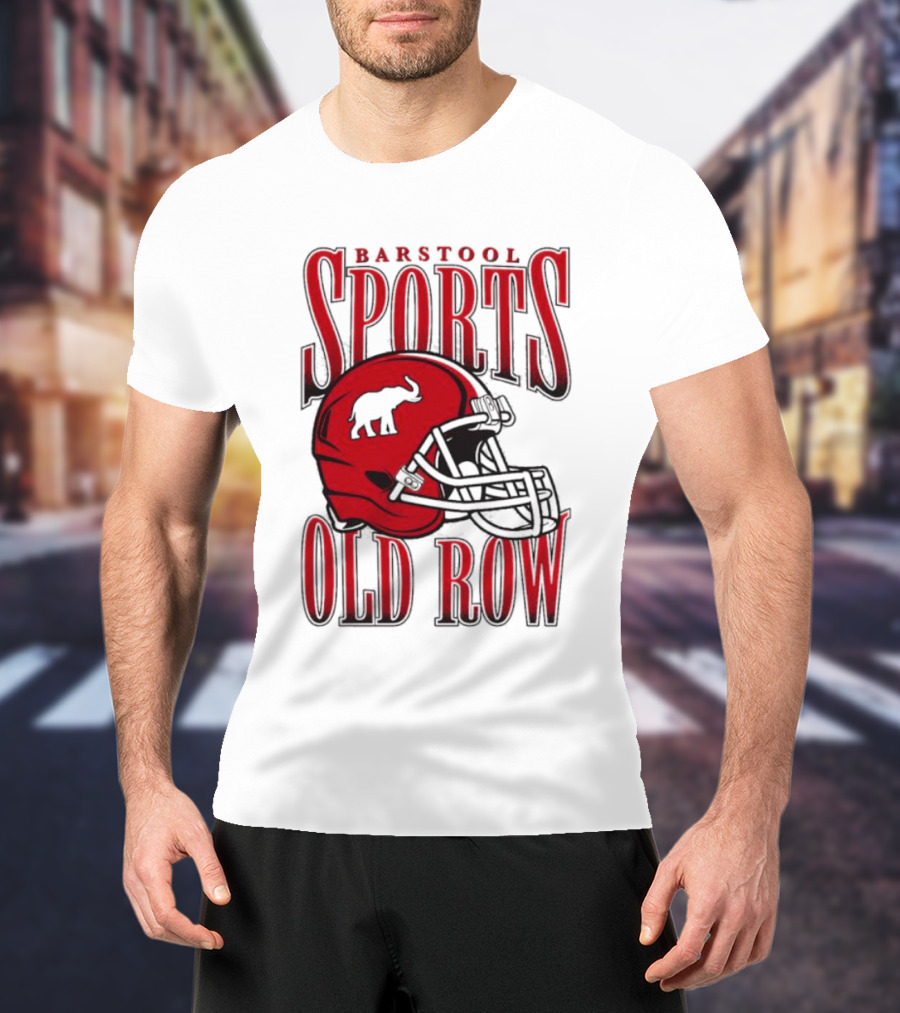 Old Row Elephant Football Helmet T-Shirt